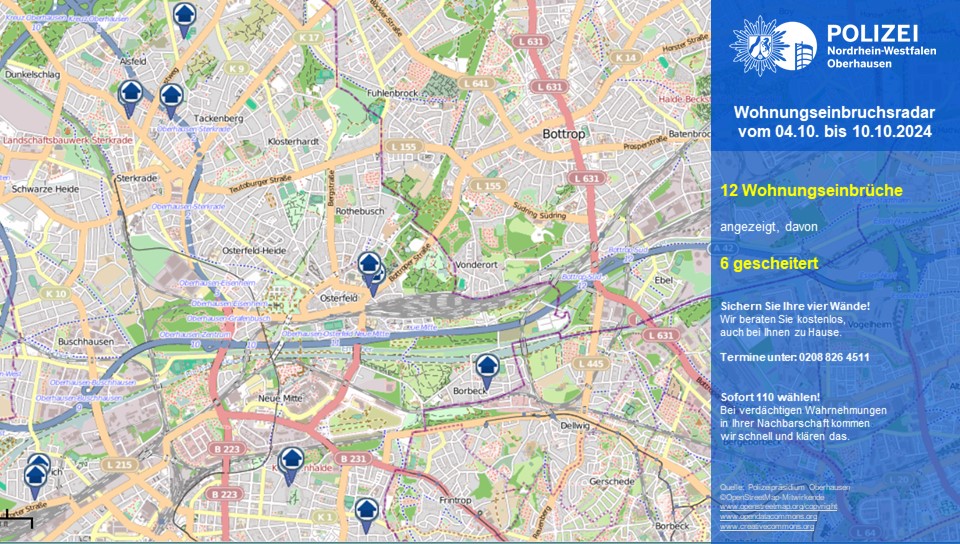 Wohnungseinbruchsradar