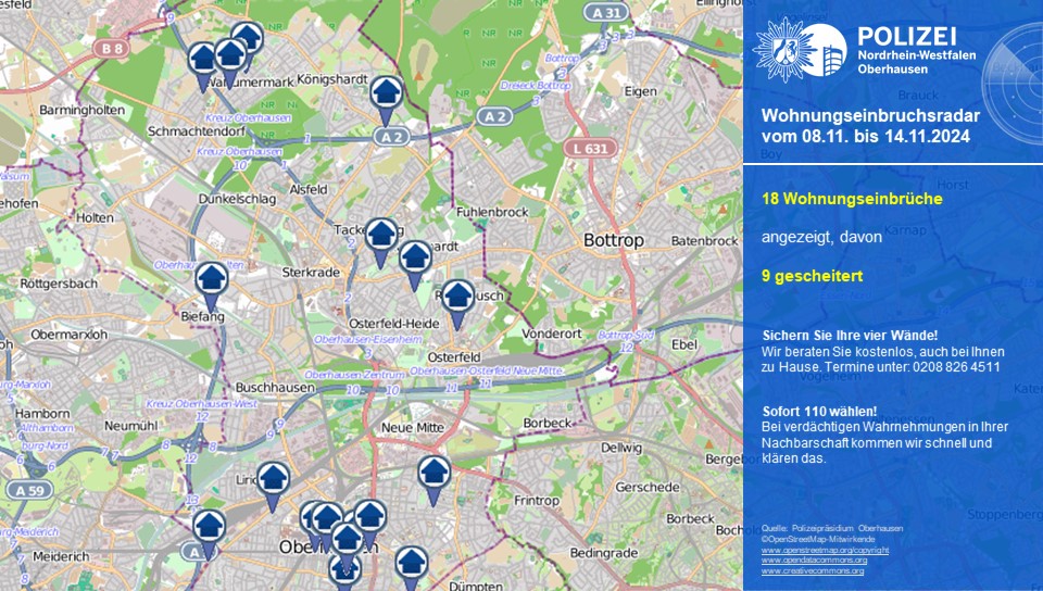 Wohnungseinbruchsradar